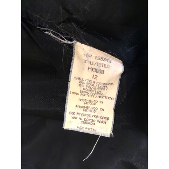 Sag Harbor Women's Wool Blazer Gray Size 12 Business Career - Picture 6 of 9